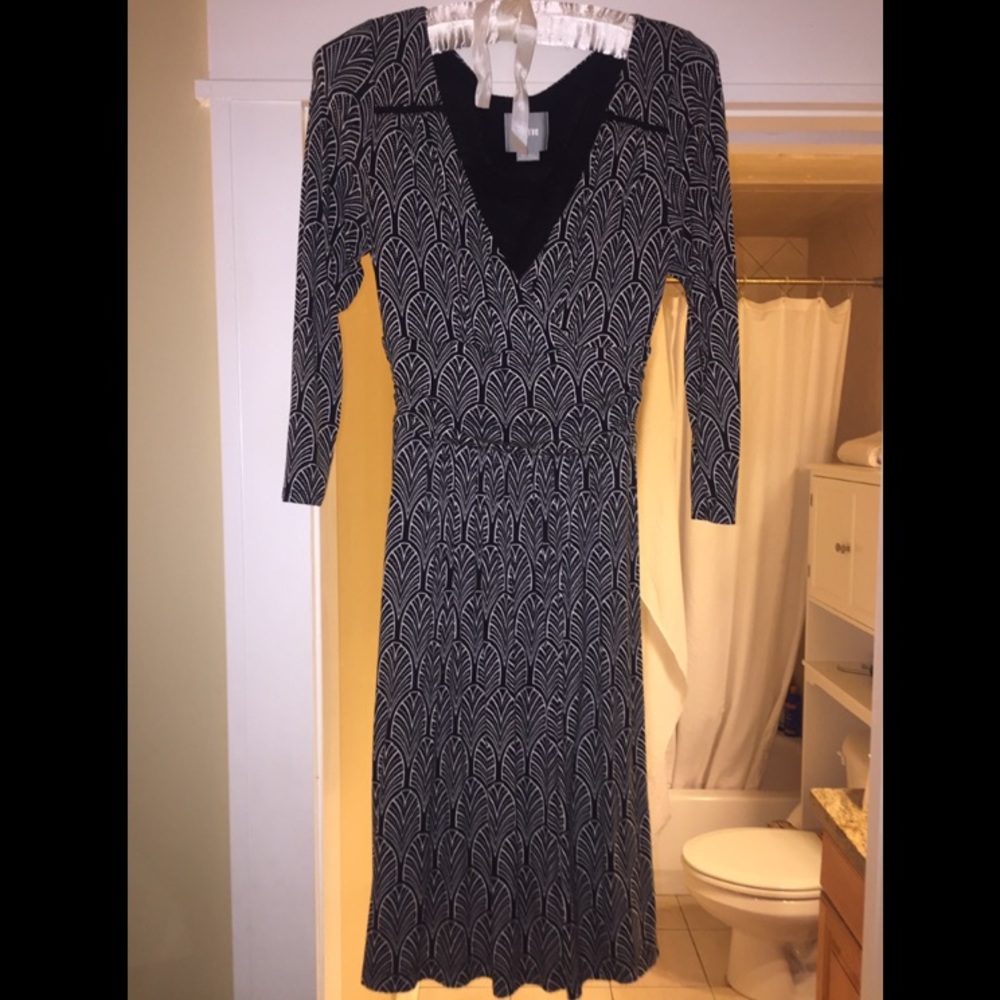 Maeve Black and White Dress from Anthropologie